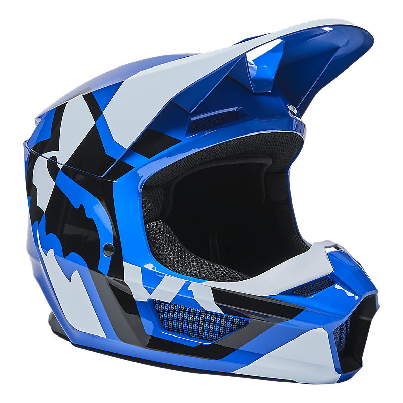 FOX YOUTH V1 LUX ECE HELMET - BLUE Blaster