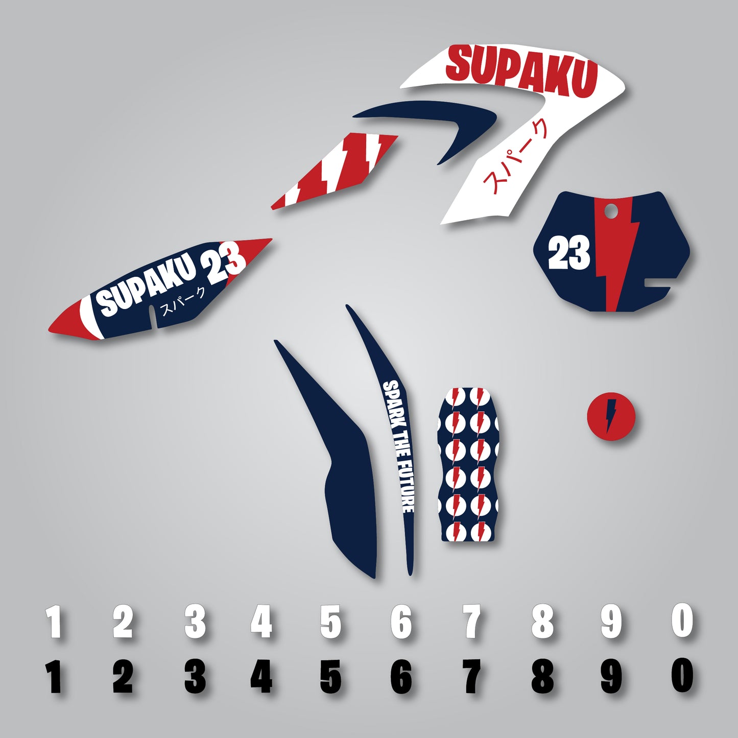 HOONDA RACING Sticker Kit - SUPAKU BIKES